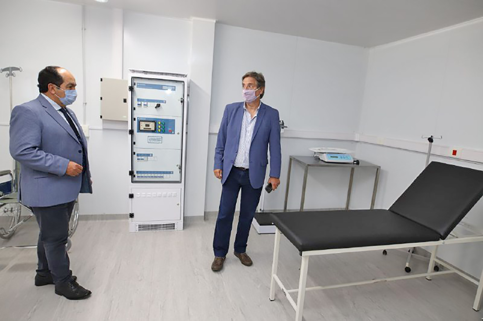 Emir Félix confirmó que esta semana  comienza a funcionar un sector  del nuevo centro modular sanitario