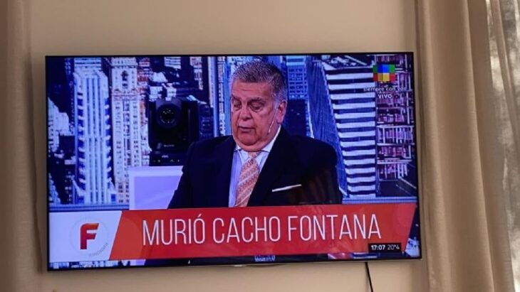¡Papelón! Así la prensa de Buenos Aires dio por muerto a Cacho Fontana y minutos después se rectificó