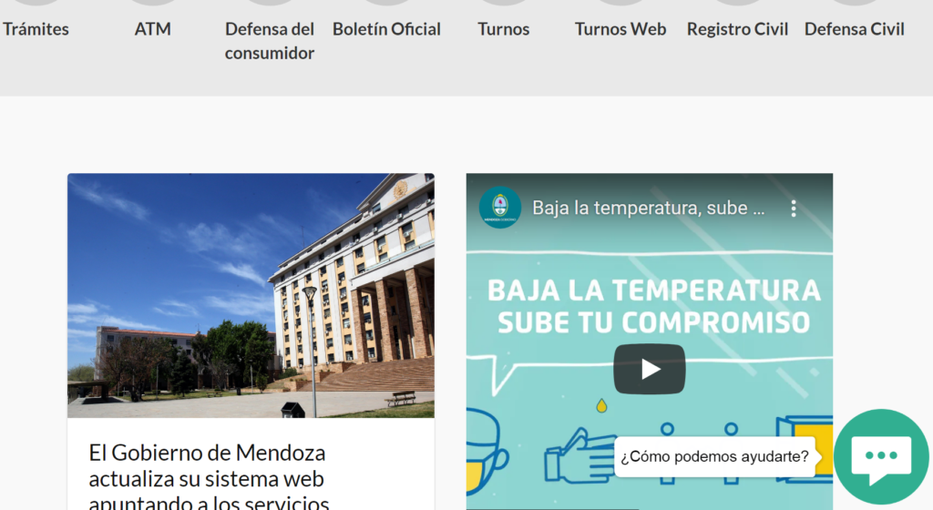 La provincia actualizó su web para facilitar los servicios a través de un chat exclusivo