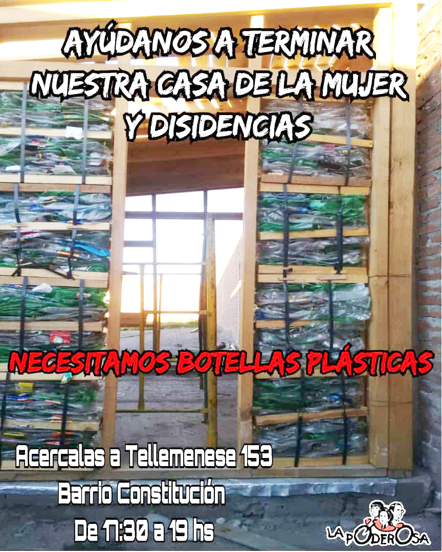 La Poderosa busca terminar su “Casa de la Mujer” construida con plástico recuperado