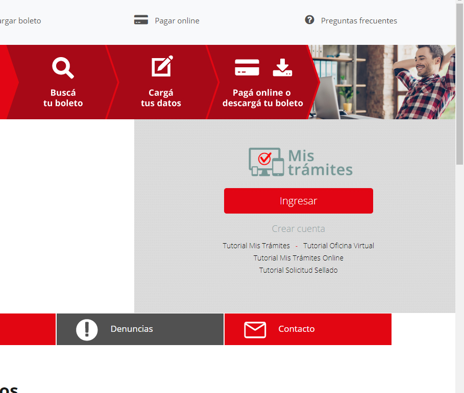 ATM permite autogestionar sellados por internet