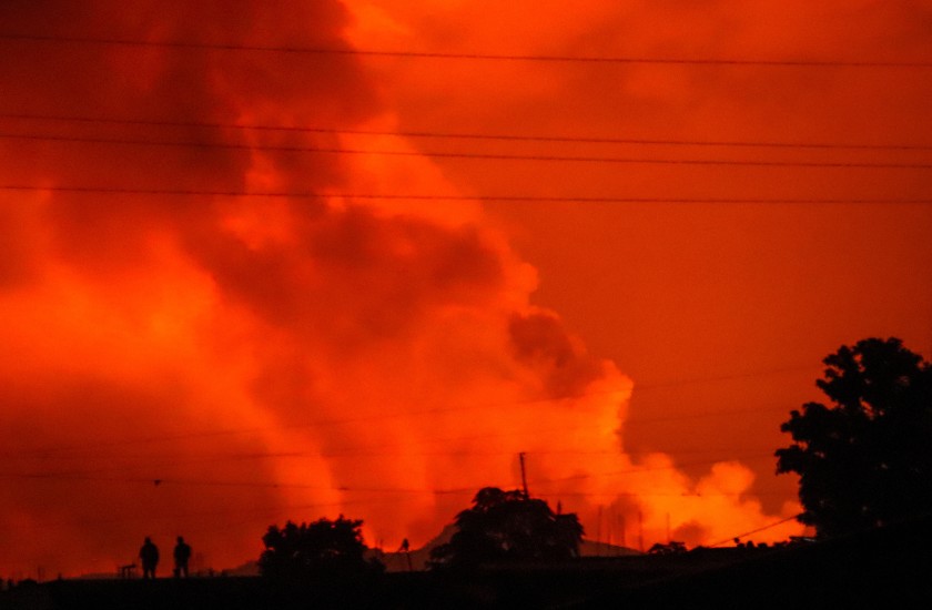 Entró en erupción el volcán Nyiragongo en el este de la República Democrática del Congo