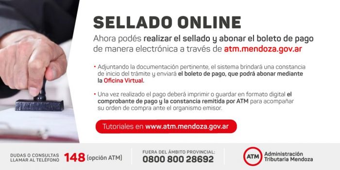 ATM permite autogestionar  sellados por internet