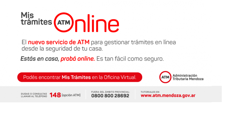 ATM: se encuentra disponible el servicio “Mis trámites on-line”