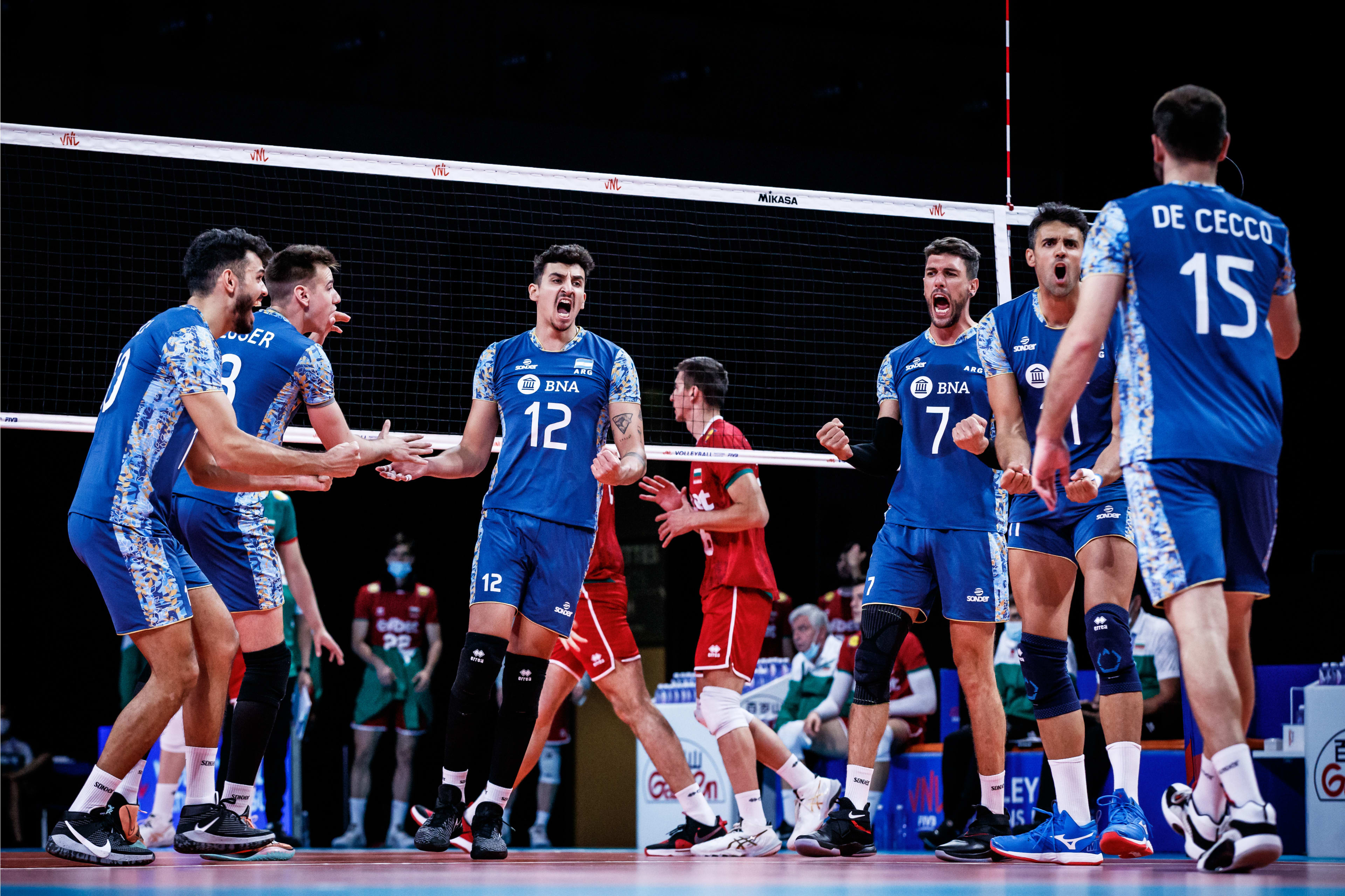 Argentina venció a Bulgaria en la Liga de Naciones de vóley