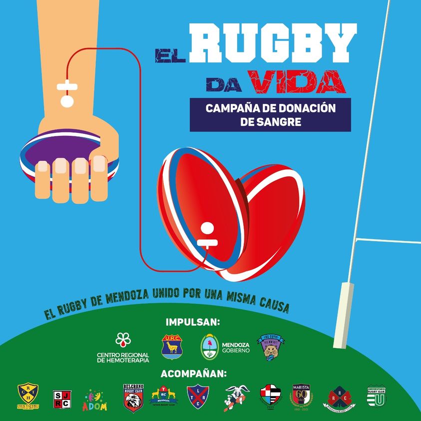San Jorge y Belgrano se suman a la campaña provincial de donación de sangre “El Rugby Da Vida”