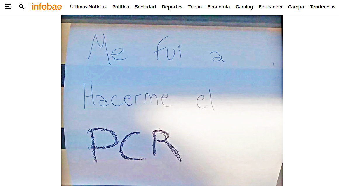 El insólito cartel que encontraron empleados de Migraciones  San Rafael al visitar un domicilio