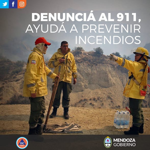 Consejos para evitar incendios forestales en Mendoza