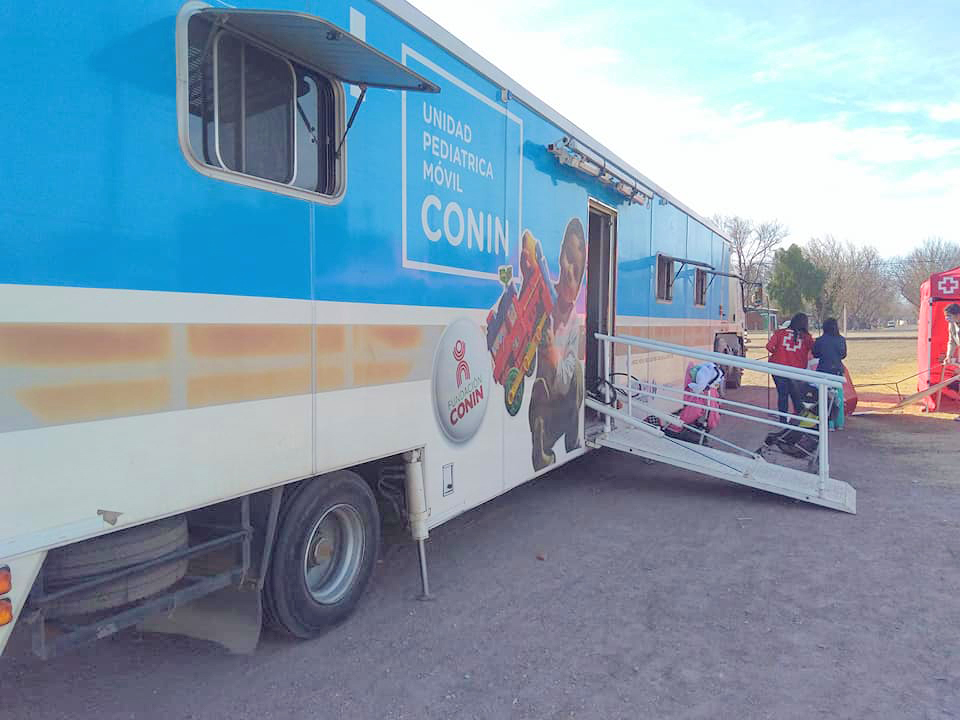 En barrio El Sosneado tuvo su primera  jornada la unidad móvil de CONIN