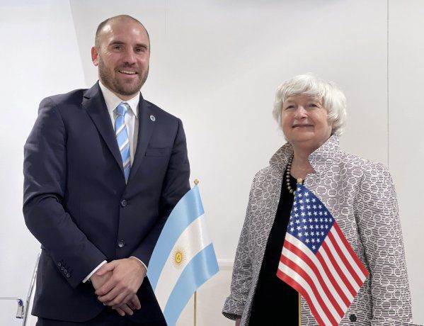 Guzmán se reunió con la secretaria del Tesoro de los Estados Unidos
