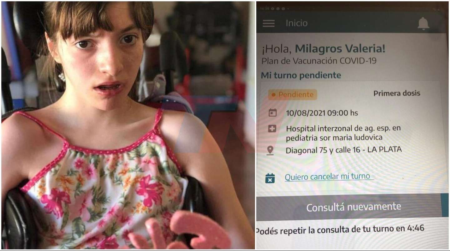 Milagros, la nena con parálisis cerebral que inició el reclamo por la vacunación pediátrica, ya tiene turno para la primera dosis: “Es un logro colectivo”