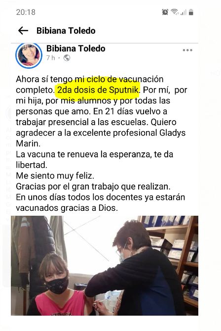 Brindan explicaciones sobre la supuesta “vacunación irregular” de una docente contra el coronavirus