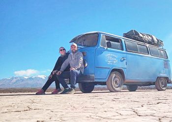 Pasó por San Rafael una “Kombi-cocinera”