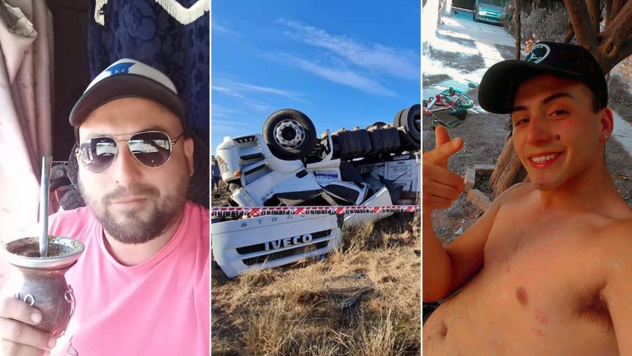 Tragedia y mucho dolor: padre e hijo mendocinos murieron en la ruta tras volcar un camión