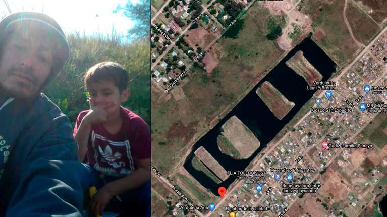 Un nene de 7 años fue a pescar con su padrastro a una tosquera y se ahogaron: encontraron los cuerpos en el agua