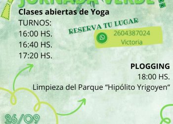Organizan una “jornada verde” en el parque Hipólito Yrigoyen
