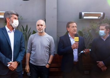 Rodolfo Suarez y Horacio Rodríguez Larreta inauguraron el Distrito del Vino