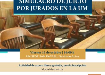 Hoy se realiza la 10ª edición del Simulacrode Juicio por Jurados en la UM San Rafael