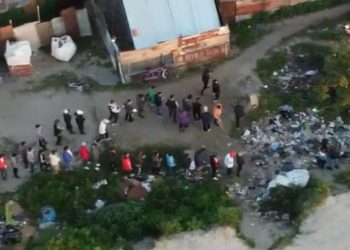 La realidad que mas duele de Argentina: drone detectó una larga fila para comprar droga a plena luz del día