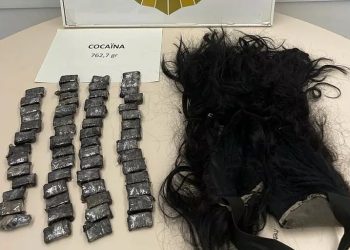 Le quitaron su peluca y descubrieron que llevaba escondidas 58 bolsas con cocaína