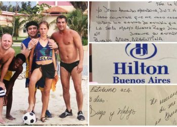 Los documentos que prueban que Mavys Álvarez viajó a la Argentina con Diego Maradona cuando era menor de edad