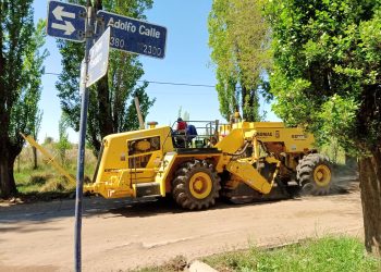 El Municipio asfaltará la avenida Adolfo Calle y ya empezó con tareas previas
