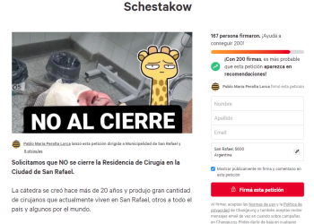 Juntan firmas para evitar el cierre de la residencia de cirugía del Schestakow