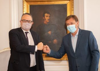 Suarez recibió a Kulfas en la Casa de Gobierno