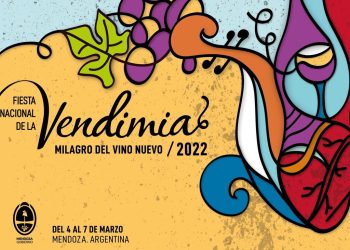 Este es el afiche de la Fiesta de la Vendimia 2022