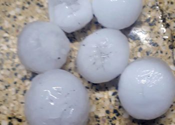Granizo de gran tamaño cayó en El Nihuil