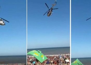 Sigue la polémica por la peligrosa maniobra de Berni en un helicóptero en Gesell