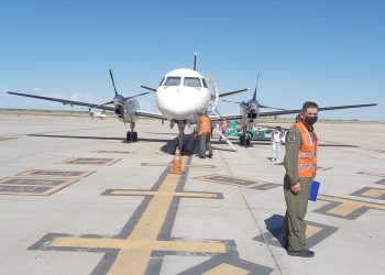 Arribó ayer el primer vuelo regular de LADE a Malargüe