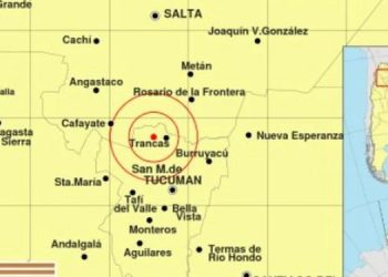Fuerte sismo en Tucumán: fue de 5.7 grados en la escala Richter