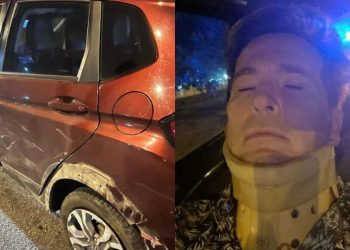 Las imágenes del accidente automovilístico que sufrió Guido Süller