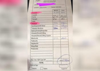 Pagó $24.000 en una peluquería de Pinamar y furiosa publicó el ticket en las redes sociales