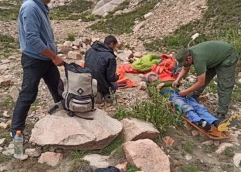 Tunuyán: Rescataron a un andinista que cayó al vacío mientras escalaba