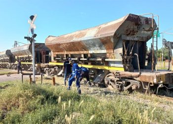 Las Heras: Roban hierros de la vías y hacen que un tren descarrile