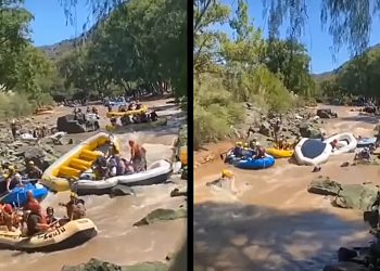 Un choque de balsas causó zozobra en el río Atuel