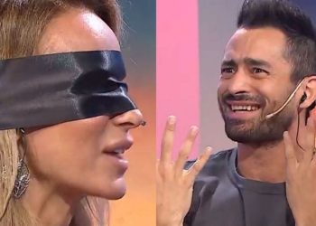 Sabrina Rojas confundió en vivo al Tucu López con Gonzalo Heredia mientras tenía los ojos vendados