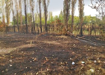 Vecinos combatieron un incendio porque no llegó la Policíani los Bomberos