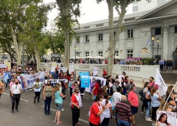 Contramarcha: las protestas hicieron ruido en la previa del Carrusel