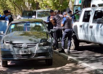 Triple choque en la Avenida Hipólito Yrigoyen