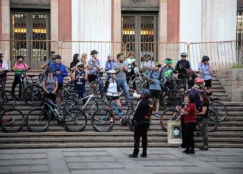 Justicia por Emiliano Fernández: ciclistas marcharon en el centro pidiendo seguridad