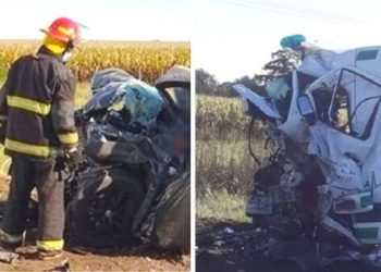 Tragedia en la ruta 188: Siete muertos tras un choque entre una ambulancia y una camioneta