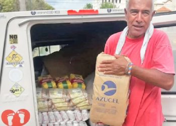 La agrupación“Cabrera Solidaria” entregó donaciones en El Sosneado