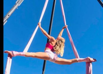 Abril Sapunar: una sanrafaelina fascinada por las acrobaciasen tela