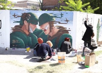 Se pintaron tres murales en homenaje al 40° aniversario de la guerra de Malvinas