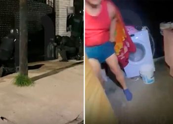 Fueron a detenerlo por un robo y lo encontraron en un momento íntimo con su mujer: “Estoy desnudo”