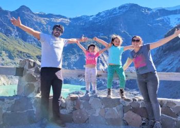 Una familia que recorre el país en un motorhome pasó por el departamento