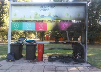 Otra vez los vándalos incendiaronuna estación ecológica